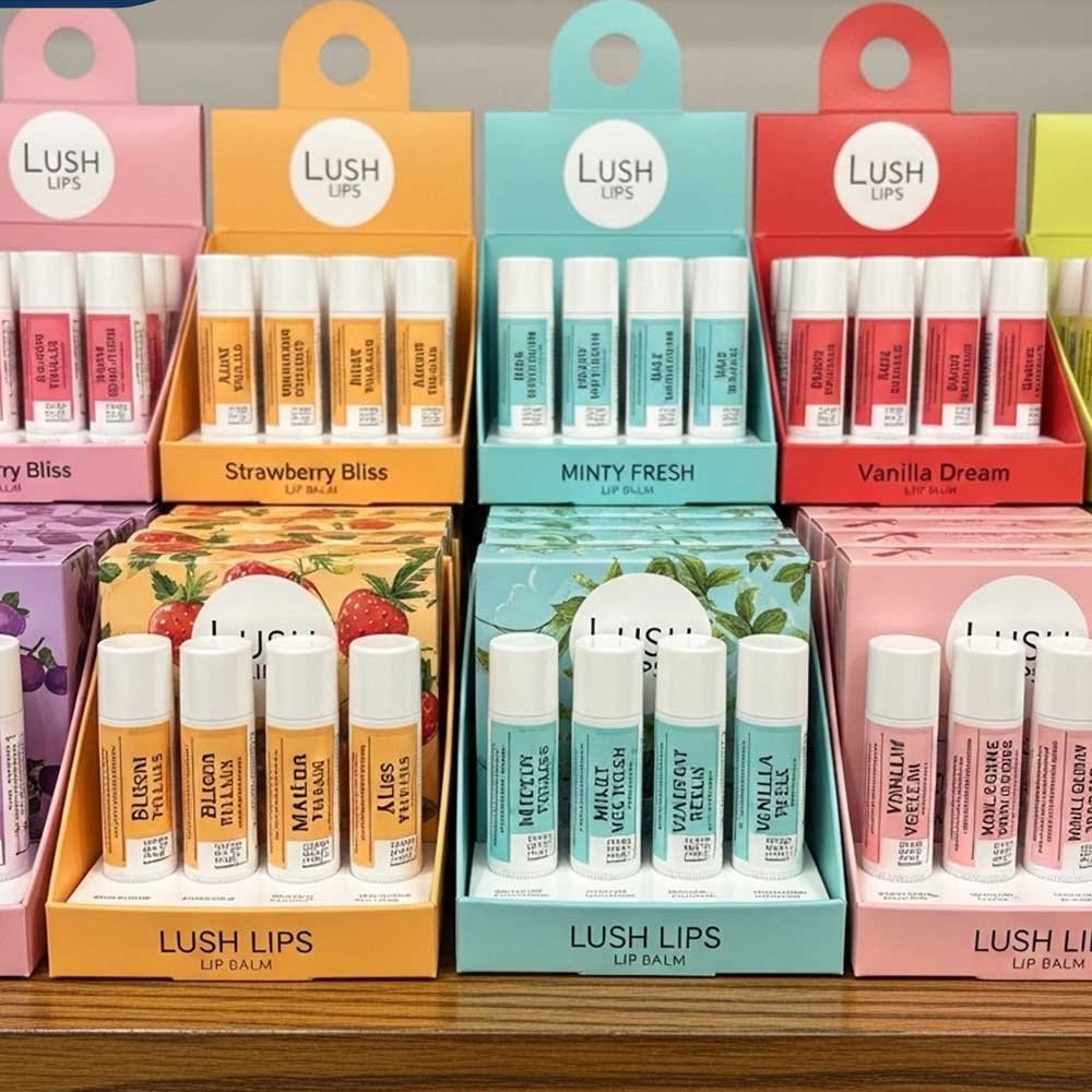 Custom Printed Lip Balm Display Boxes