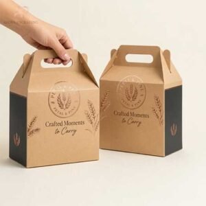 Printed Kraft Gable Boxes
