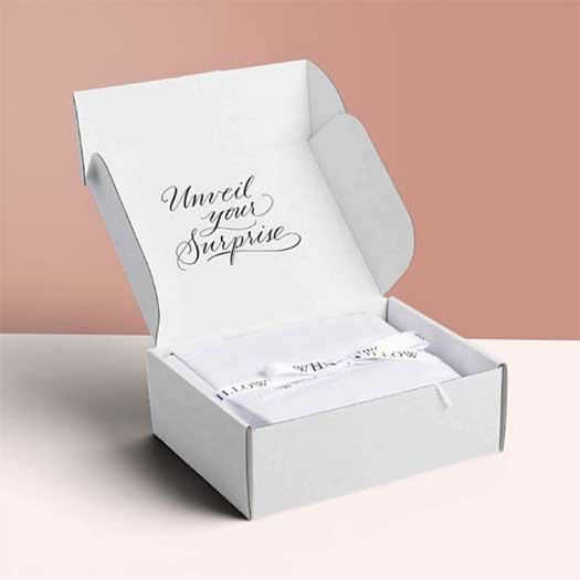 Custom White Corrugated Boxes